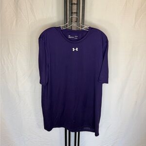 Under Armour Men's Dark Purple Short‎ Sleeve Tee